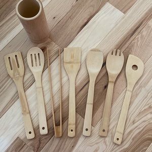 OLOZIQ Premium Quality 7 Piece Bamboo Kitchen